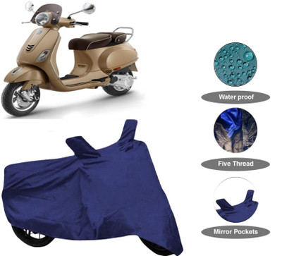 APNEK Waterproof Two Wheeler Cover for Vespa(Vespa VXL 125, Blue)