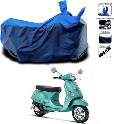 Rhtdmm Waterproof Two Wheeler Cover for Vespa(Vespa, Blue)