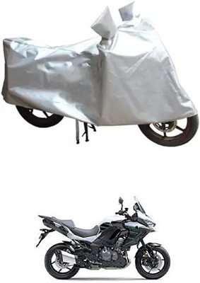 MSR STORE Two Wheeler Cover for Kawasaki(Silver)