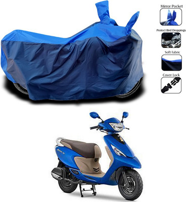 SEBONGO Two Wheeler Cover for TVS(Zest, Blue)