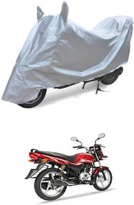 Blossom Trendz Two Wheeler Cover for Bajaj(Platina, Silver)