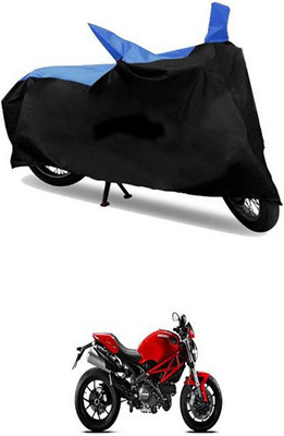 Autogard Two Wheeler Cover for Ducati(Blue, Black)