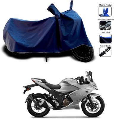 SEBONGO Waterproof Two Wheeler Cover for Suzuki(Gixxer SF, Blue)