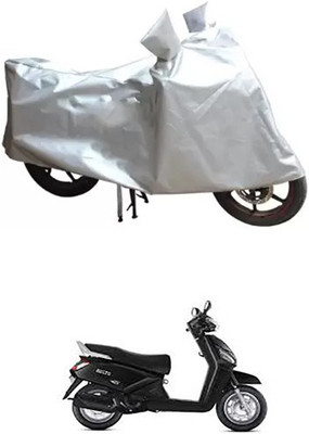 MSR STORE Two Wheeler Cover for Mahindra(Silver)