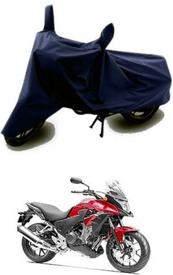 Blossom Trendz Two Wheeler Cover for Honda(Blue)