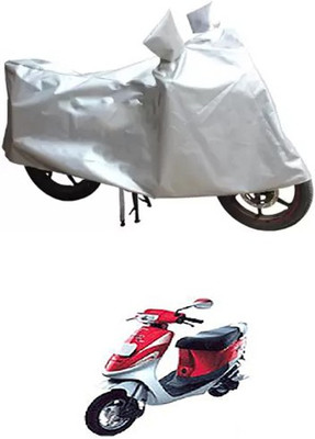 MSR STORE Two Wheeler Cover for Kinetic(Silver)
