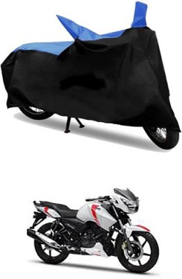 MSR STORE Two Wheeler Cover for TVS(Blue, Black)