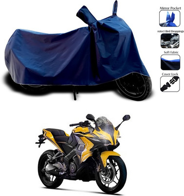 SEBONGO Waterproof Two Wheeler Cover for Bajaj(Blue)