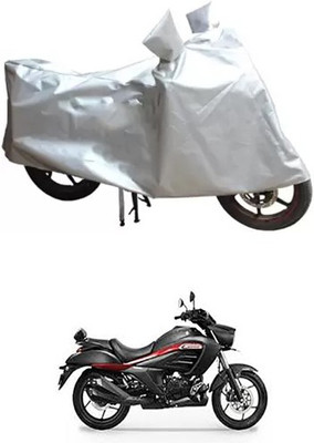 MSR STORE Two Wheeler Cover for Suzuki(Intruder, Silver)