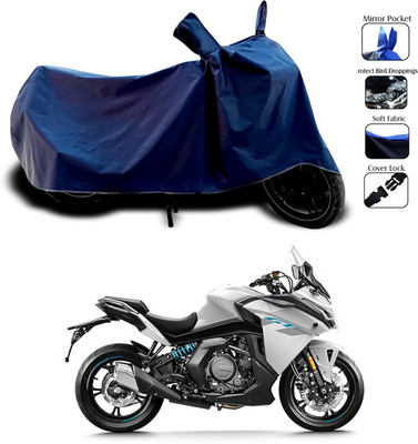 ANTHUB Two Wheeler Cover for Universal For Bike(Blue)