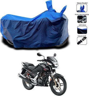 SEBONGO Waterproof Two Wheeler Cover for Hero(CBZ, Blue)