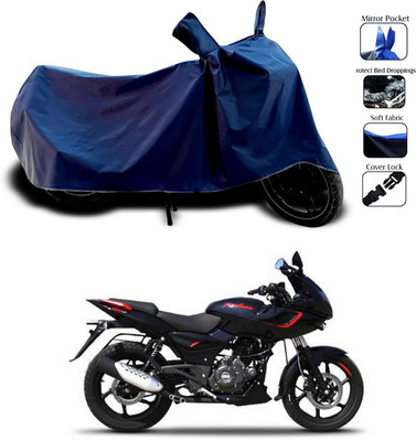 SEBONGO Waterproof Two Wheeler Cover for Bajaj(Pulsar 180 DTS-i, Blue)