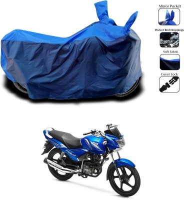 SEBONGO Two Wheeler Cover for TVS(Star City Plus, Blue)