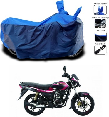 SEBONGO Waterproof Two Wheeler Cover for Bajaj(Platina 110 H-Gear, Blue)