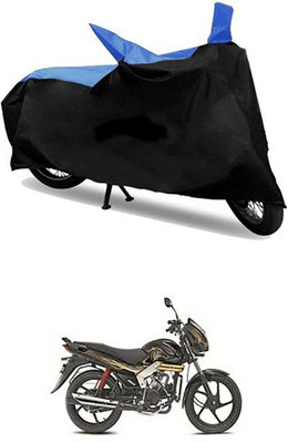 MSR STORE Two Wheeler Cover for Mahindra(Blue, Black)