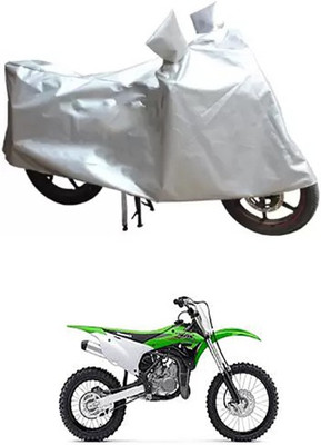 MSR STORE Two Wheeler Cover for Kawasaki(Silver)