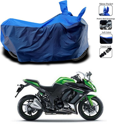 ANTHUB Waterproof Two Wheeler Cover for Kawasaki(Blue)