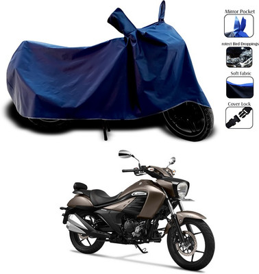 SEBONGO Waterproof Two Wheeler Cover for Suzuki(intruder 150, Blue)