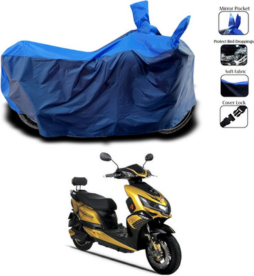 SEBONGO Waterproof Two Wheeler Cover for Okinawa(Praise, Blue)