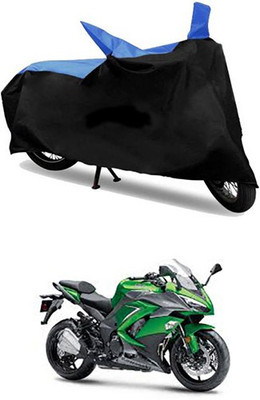 MSR STORE Two Wheeler Cover for Kawasaki(Ninja 1000, Blue, Black)