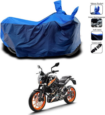 SEBONGO Two Wheeler Cover for KTM(Duke 200, Blue)