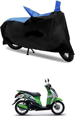 MSR STORE Two Wheeler Cover for Suzuki(Let's, Blue, Black)