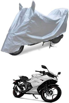 Blossom Trendz Two Wheeler Cover for Suzuki(Gixxer SF, Silver)