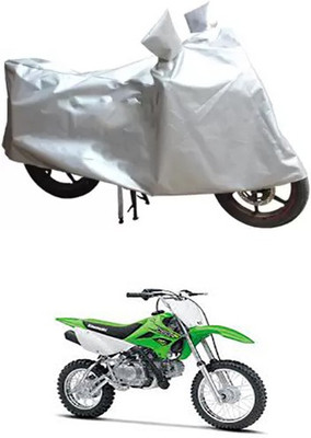 MSR STORE Two Wheeler Cover for Kawasaki(Silver)