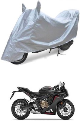 Blossom Trendz Two Wheeler Cover for Honda(CBR 650F, Silver)