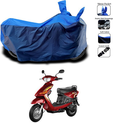 SEBONGO Two Wheeler Cover for Indus(Yo Spark, Blue)