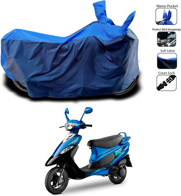 SEBONGO Two Wheeler Cover for TVS(Scooty Pep+, Blue)