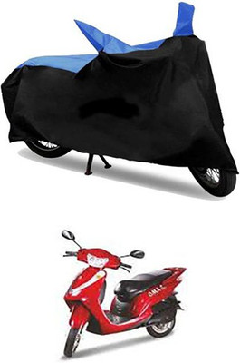 MSR STORE Two Wheeler Cover for Lohia(Oma Star, Blue, Black)