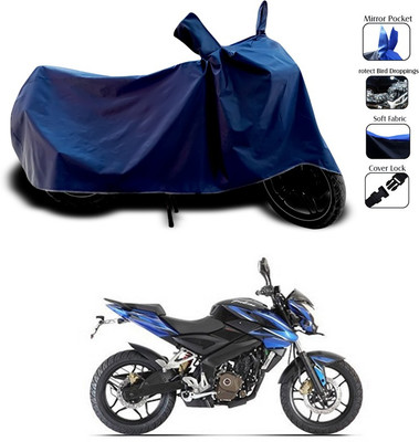 SEBONGO Waterproof Two Wheeler Cover for Bajaj(Pulsar 200 NS DTS-i, Blue)