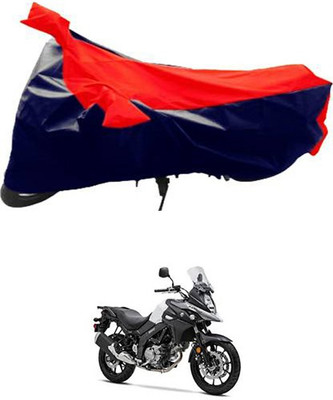 MSR STORE Two Wheeler Cover for Suzuki(Red, Black)