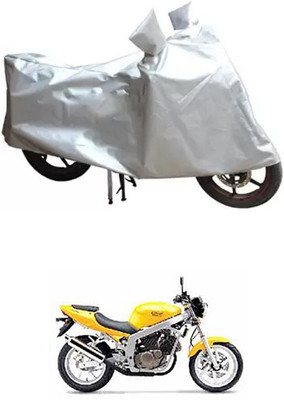 MSR STORE Two Wheeler Cover for Kinetic(Silver)