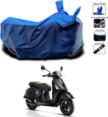 SEBONGO Two Wheeler Cover for Vespa(Vespa, Blue)