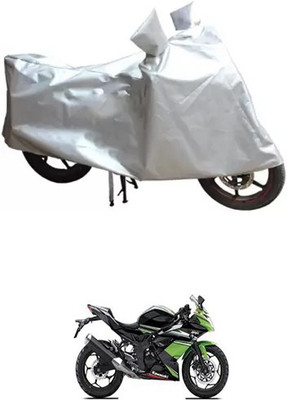 Autogard Two Wheeler Cover for Kawasaki(Silver)
