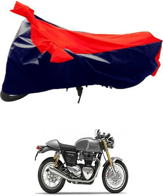 MSR STORE Two Wheeler Cover for Triumph(Red, Black)