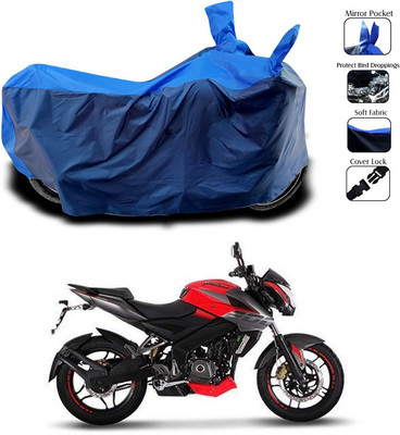 SEBONGO Two Wheeler Cover for Bajaj(Pulsar 200 NS DTS-i, Blue)