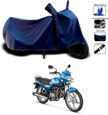 SEBONGO Waterproof Two Wheeler Cover for Hero(HF Deluxe, Blue)