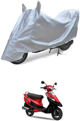 Blossom Trendz Two Wheeler Cover for TVS(Silver)