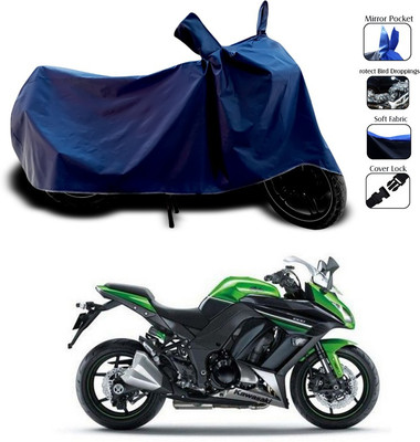 SEBONGO Waterproof Two Wheeler Cover for Kawasaki(Ninja, Blue)