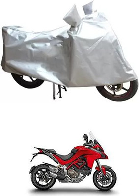 MSR STORE Two Wheeler Cover for Ducati(Silver)