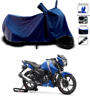 SEBONGO Waterproof Two Wheeler Cover for TVS(Apache RTR 160 4V, Blue)