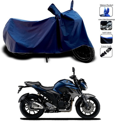 SEBONGO Waterproof Two Wheeler Cover for Yamaha(FZ S V3.0 FI, Blue)