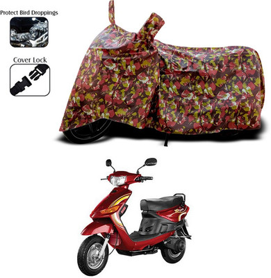 ANTHUB Two Wheeler Cover for Indus(Red)