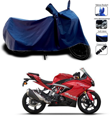 SEBONGO Waterproof Two Wheeler Cover for TVS(Apache RR 310, Blue)