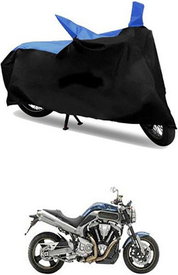 MSR STORE Two Wheeler Cover for Yamaha(Blue, Black)