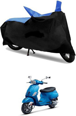 MSR STORE Two Wheeler Cover for Universal For Bike(Vespa VXL, Blue, Black)