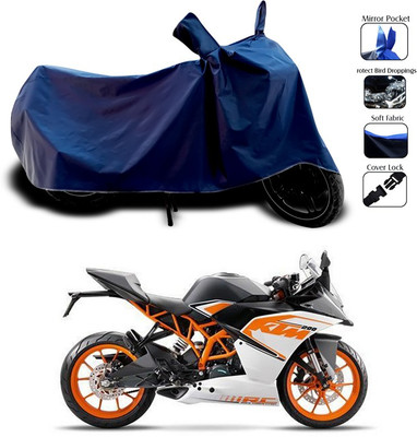 SEBONGO Waterproof Two Wheeler Cover for KTM(RC 200, Blue)